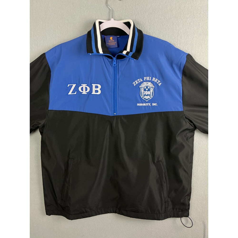 Buffalo Dallas Jacket Women's‎ Medium Zeta Phi Pullover Windbreaker Jacket NWT